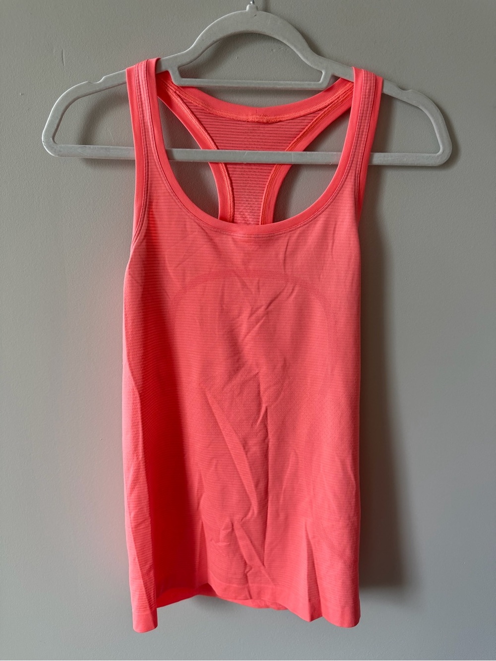 Lululemon Swiftly Tech Racerback Tank Highlighter Pink/Orange Size 6